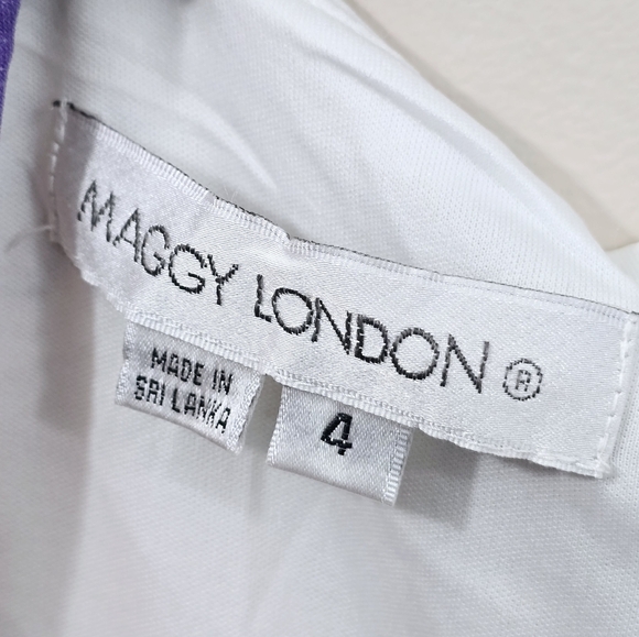 NWT Maggy London Viola Multi Plunge Dress - Picture 9 of 11